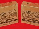 2 Vtg 60s KING FEDERAL DELUXE 45 Record Label FACTORY CASES + 50 Sleeves RARE