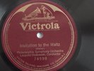Leopold Stokowski - 78rpm single 12-inch – Victrola #74598 Invitation To The...