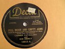 10-inch 78rpm Carmen Cavallaro – Decca #18813 Full Moon And Empty Arms