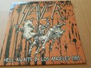 SLAYER - hell awaits in los angeles 1985   - 2 x  lp ' - green  marble  vinyl