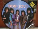 BON JOVI SLIPPERY WHEN WET PICTURE EDITION MERCURY 830 822 1 M1 LP VINYL   R16