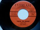 CHARTS ... You're The Reason/ I've Been Wondering ..1st Press 45 on EVERLAST  NM