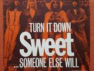 THE SWEET-TURN IT DOWN/..SOMEONE ELSE WILL YUGOSLAVIAN 7'' PS UNIQUE COVER 1974