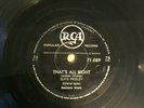 Elvis Presley - 'That's All Right' original SOUTH AFRICAN shellac 78 rpm 1954