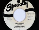 Funk Gospel 45 - Melody Kings - He's Alright - Specialty - mp3