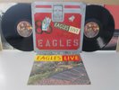 EAGLES- Live 2-LP (1980 Vinyl) EX+ w/ POSTER The Best of IN CONCERT Take It Easy