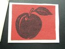 BEATLES RED FELT ' APPLE GREETING CARD ' VERY RARE