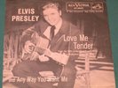 Elvis Presley RCA 47-6643 Love Me Tender 45 W/ Sleeve Original 1956 Silver Line