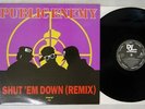 PUBLIC ENEMY SHUT 'EM DOWN REMIX DEF JAM 657761 6 EU VINYL 12
