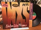 INXS LP LISTEN LIKE THIEVES PROMO HYPE STICKER MINT/EX 1985