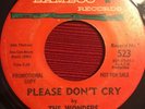 Rare Northern Soul/Sweet Soul/Doo-wop - The Wonders - Please Dont Cry (Bamboo)