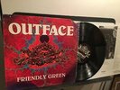 OUTFACE FRIENDLY GREEN NM/NM- ORIG 1992 CRISIS HARDCORE PUNK LP SHRINK INSERT