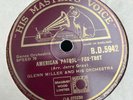 HMV B.D.5942 - Glenn Miller American Patrol/ Moonlight Serenade - 78 RPM Record
