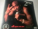 2PAC Tupac - All Eyez On Me 4 LP record album set original promo stamped press