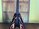 James Hetfield - Miniature Replica Electric Guitar Flying V Hot Rod Metallica