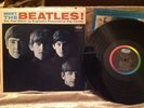 Meet the Beatles Capital Records T 2047 Brown letters blue sleeve I AM triangle