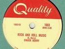 ROCK 'N ROLL 78 : CHUCK BERRY ON QUALITY CANADA 1663 IN E CONDITION