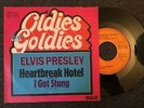 7'ELVIS  Heartbreak Hotel/I got stung   50's GOLD OLDIES BUT GOLDIES