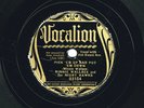 MINNIE WALLACE & her NIGHT HAWKS  Vocalion 03154  V  Will Shade & Robt. Wilkins