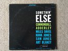 Somethin' Else, Cannonball Adderley, Liberty Blue Note, RVG STEREO in dead wax