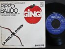 RENATO ZERO 1971 PIPPO BAUDO SINGLE MADE IN ITALY 45 PS 7 GINGI / FRECCIA D´ORO