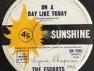 The Escorts - On A Day Like Today / Sitting By A Tree - Sunshine - Pop / Psych