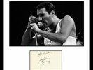 VERY COOL - FREDDIE MERCURY - QUEEN - ROCK LEGEND - ORIGINAL SIGNED AUTOGRAPH