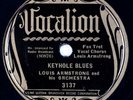 LOUIS ARMSTRONG: Keyhole Blues US ’27 Vocalion 3137 Okeh Orig 78 E-