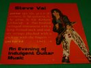 Steve Vai An Evening of Indulgent Guitar Music  Album 2 LP 1989 Out Of Print Vg+