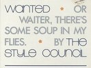 STYLE COUNCIL Wanted , The Cost Of Loving , The Cost Uk 12
