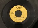 The Beatles - Twist and Shout /There's A Place 45 RPM Tollie Records Block Print