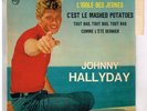 Johnny  HALLYDAY    L'idole des jeunes  + languette   7