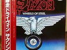 SAXON - WHEELS OF STEEL  JAPAN WHITE LABEL PROMO LP w/obi P-10870G