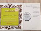 SAX 2262 B/s ED1 BRAHMS Symphony no. 1 KLEMPERER PO NM NM