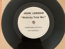 John Lennon ‘Nobody Told Me ‘ One Sided EMI 7’ Promo. Very rare Record. Beatles