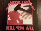 METALLICA KILL 'EM ALL  GREEN VINYL LP NEAR MINT THRASH METAL 180G