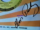 Elvis Presley Blue Suede Shoes Sun Records Autograph Signed Music Memorabilia