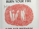 ANGEL OLSEN - BURN YOUR FIRE FOR NO WITNESS AUTOGRAPHED RECORD VINYL HAND SIGNED
