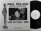 PAUL ROLAND & ELECTRIC BAND Live In Italy 1989 BUCCANEER LP VG++ uk