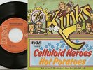 THE KINKS CELLULOID HEROES & HOT POTATOES GERMAN 45+PS 1972 MOD FREAKBEAT PSYCH