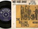 THE ROLLING STONES NOT FADE AWAY DANISH PS+45 1964 MOD R&B YELLOW BOX VARIATION