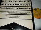DEPECHE MODE : A QUESTION OF LUST PROMO ONLY 12