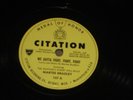SUPER RARE BLUES 78RPM Citation #107 MARTEE BRADLEY Please Please Baby / We Gott