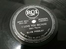 ELVIS PRESLEY (78 RPM - ITALY)  A25V 0511  JUST BECAUSE (TOP-RARE) ITALIA