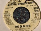Deep Funk 45 STOVALL SISTERS Hang On In There HEAR VG Gospel Soul Promo Reprise