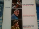 ELGAR CELLO CONCERTO / SEA PICTURES DU PRE / BAKER UK LP HMV ASD 655 SEMI-CIRCLE