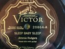 Victor 20864 JIMMIE RODGERS Sleep Baby Sleep 1927 country 78 rpm E+ BRISTOL 1st