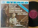 Bartok - Violin Concerto Menuhin Dorati Mercury Living Presence SR-90003 RFR1 EX