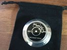 Northern soul record centre adaptor Black and Gold inlay with fist Custom made