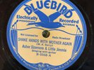 Bluebird 5568 Asher Sizemore & Little Jimmie SHAKE HANDS WITH MOTHER  78 rpm E